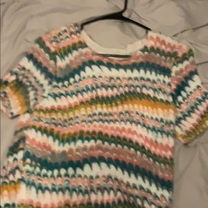 A multi color Anthropology shirt